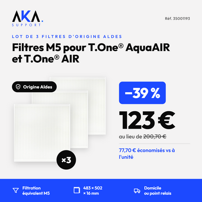 Lot de 3 filtres pour T.One® AIR