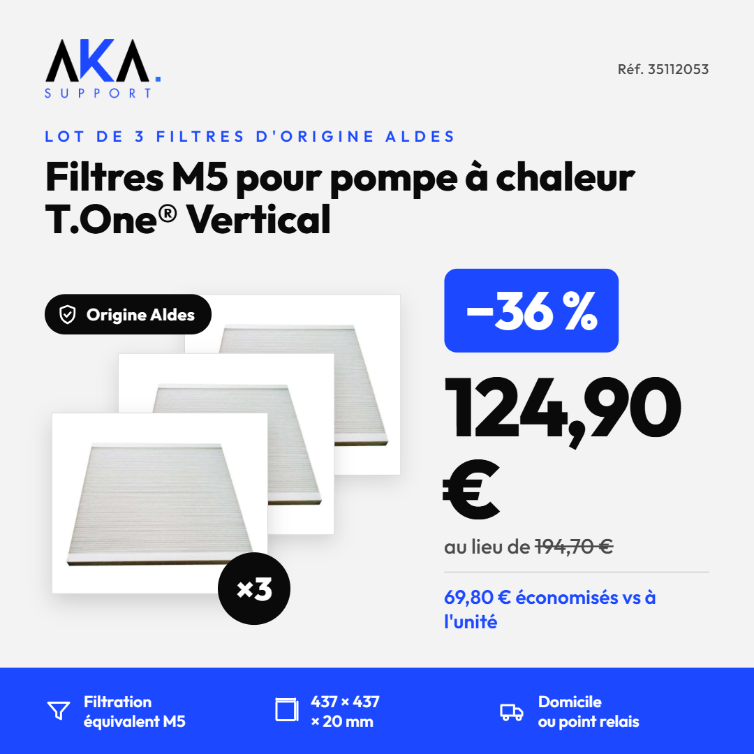 Filtres pour T.One Vertical (lot de 3)