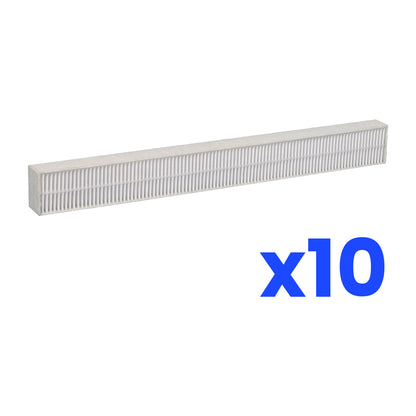 Lot de 10 filtres entrée d'air compatibles Aldes Airfilter V1 – Anti-pollen – 374 x 42 mm