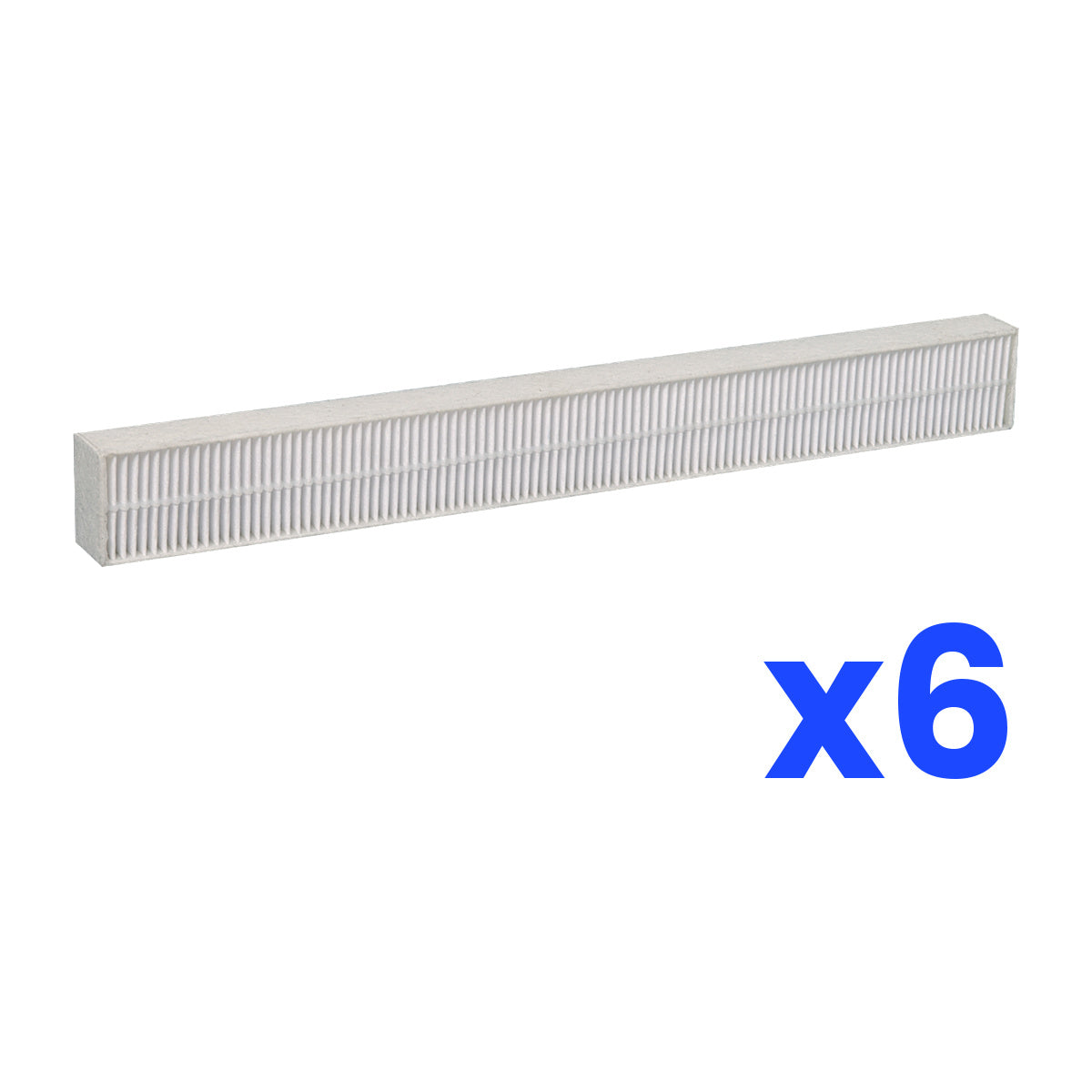 Lot de 6 filtres entrée d'air compatibles Aldes Airfilter V1 – Anti-pollen – 374 x 42 mm